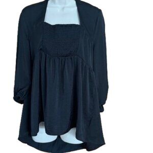 Ingrid Isabel Black blouse XL NWOT